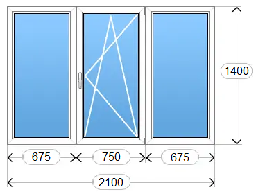 Окно Kommerling №12