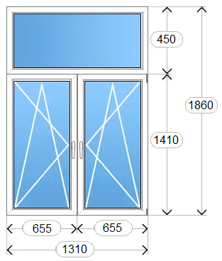 Окно Kommerling №18