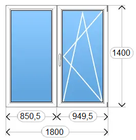 Окно Kommerling №9