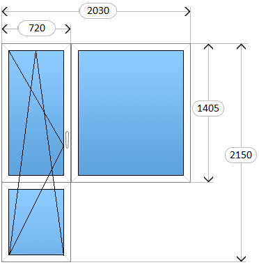 Балконный блок Rehau