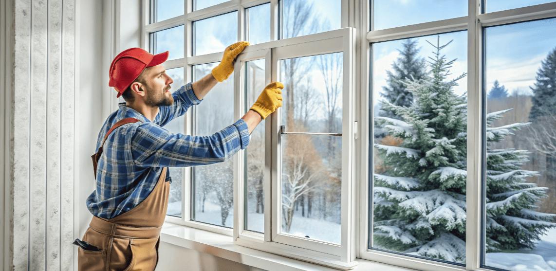 Монтаж окон зимой
