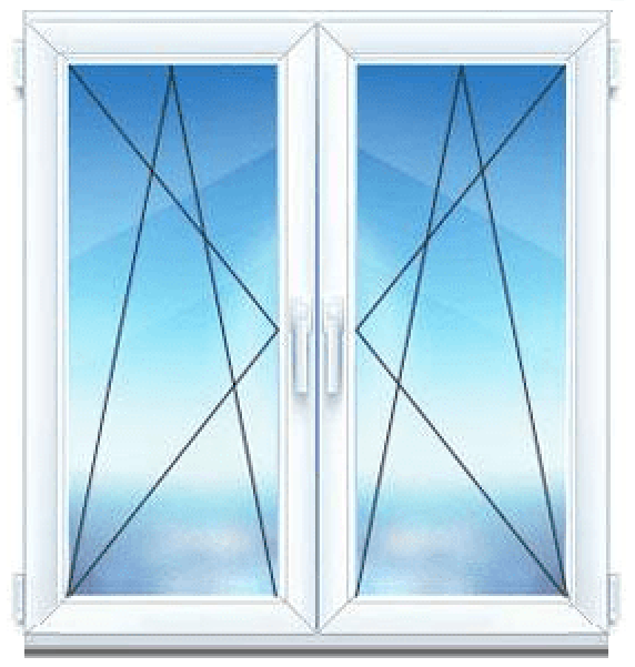 Двухстворчатое окно