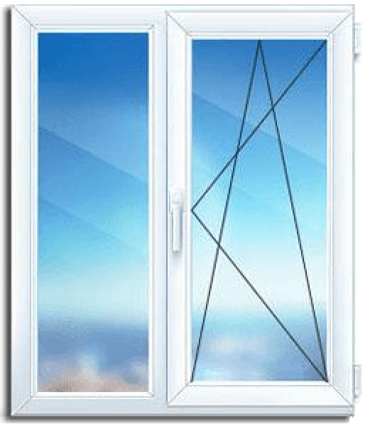 Двухстворчатое окно