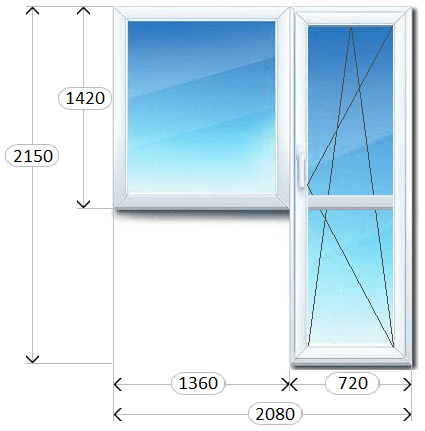 Балконный блок Окна в квартиру