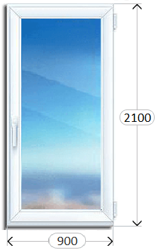 Одностворчатое окно Окна в дом