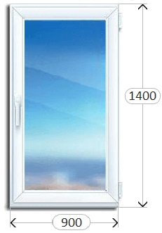 Одностворчатое окно Rehau